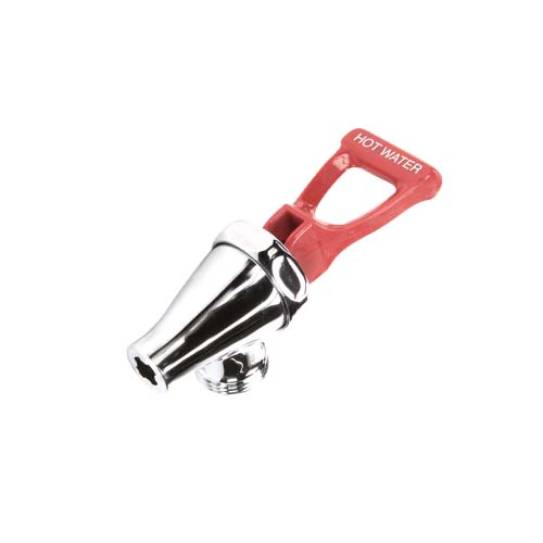 Faucet Assy, Crm W/Red Handle